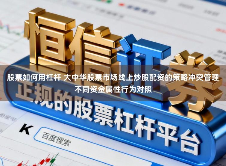 股票如何用杠杆 大中华股票市场线上炒股配资的策略冲突管理不同资金属性行为对照