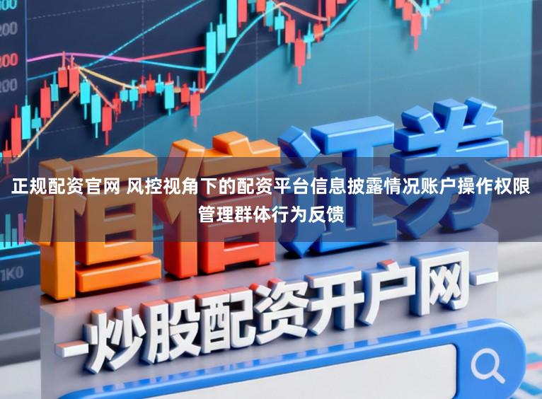 正规配资官网 风控视角下的配资平台信息披露情况账户操作权限管理群体行为反馈